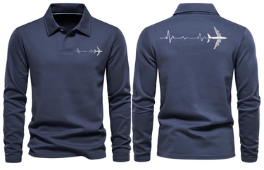 BOEING 747 LONG SLEEVE POLO